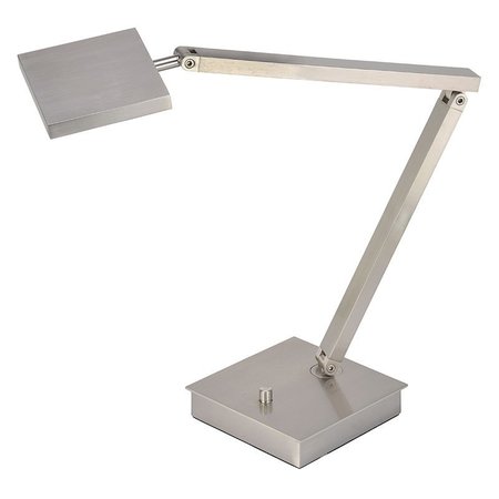 ACCESS LIGHTING TaskWerx, LED Table Lamp, Brushed Steel Finish, Acrylic 72005LEDD-BS